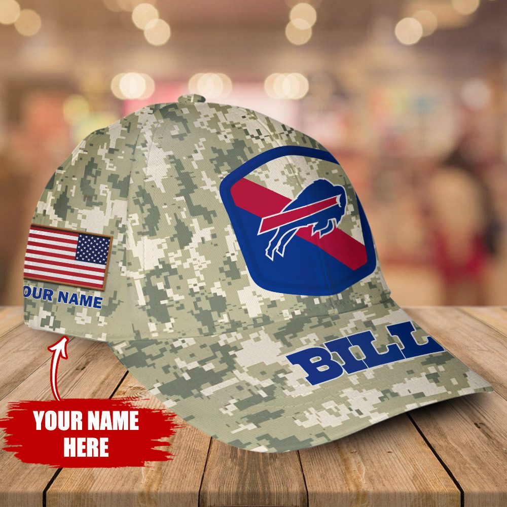 Buffalo-Bills-Camo-2023-Salute-To-Service-Personalized-Classic-Baseball-Cap-1