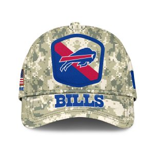 Buffalo Bills Camo 2023 Salute To Service Personalized Classic Baseball Cap