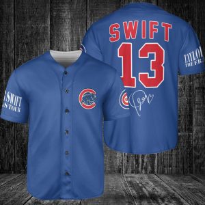 Chicago Cubs Taylor Swift Fan Baseball Jersey BTL1008