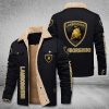 Lamborghini Fleece Cargo Jacket Winter Jacket For Car Lover 2023 Collection FCJ1066