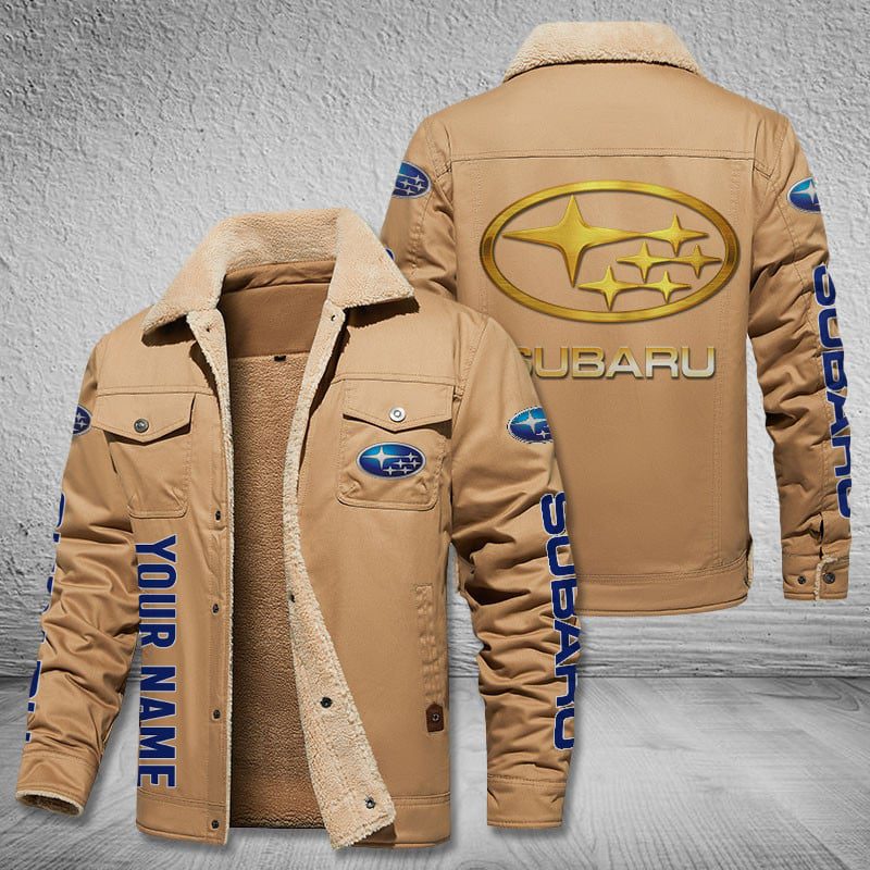 Subaru-Cars-Logo-Personalized-Fleece-Cargo-Jacket-Winter-Jacket-FCJ1030-1