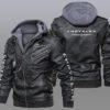 Chrysler Black Brown Leather Jacket LIZ029