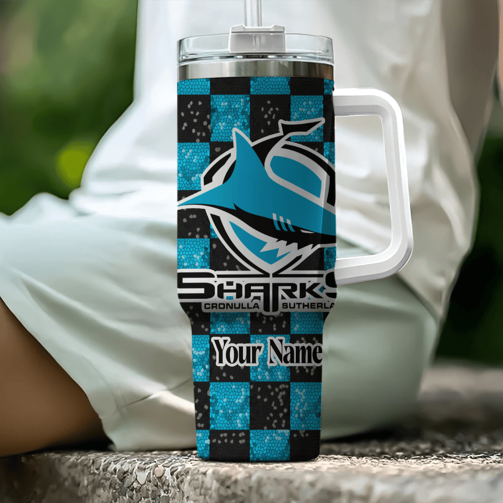 Cronulla-Sutherland-Sharks-NRL-Personalized-Stanley-Tumbler-40oz-STT1278 Cronulla Sutherland Sharks NRL Personalized Stanley Tumbler 40oz STT1278