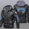 Orlando Magic Black Brown Leather Jacket LIZ125