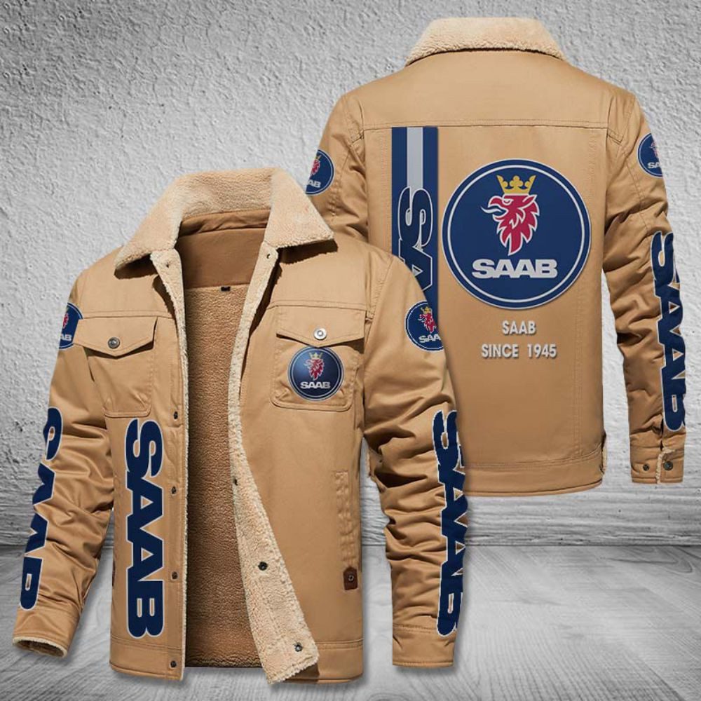 Saab-Automobile-Fleece-Cargo-Jacket-Winter-Jacket-FCJ1937-2