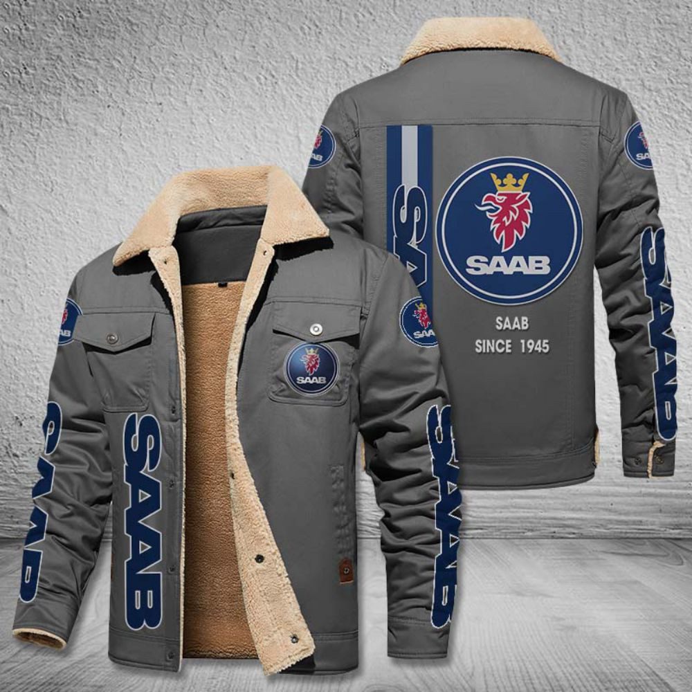 Saab-Automobile-Fleece-Cargo-Jacket-Winter-Jacket-FCJ1937-3