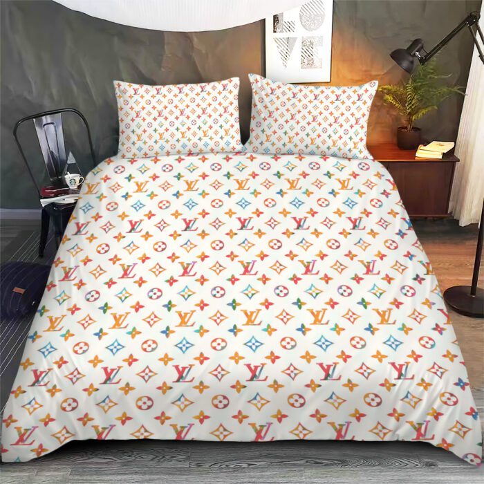 LV Monogram Luxury Bedding Set Bedroom Decor BSL1028