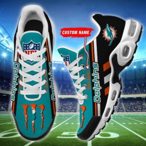 Miami Dolphins Custom Name NFL TN Monster Sport Air Max Plus TN Shoes TN1805