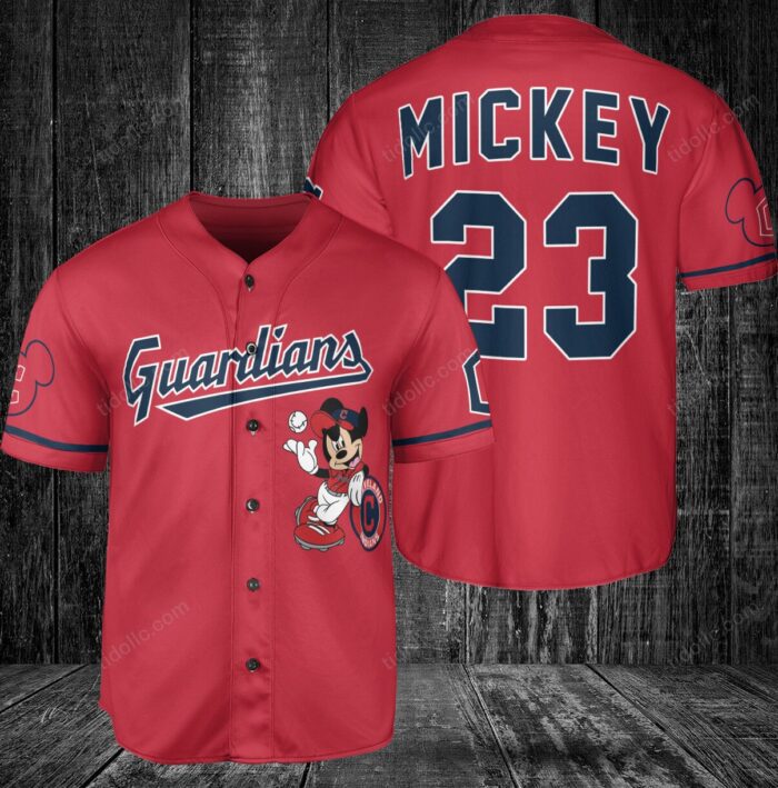 Cleveland Guardians Custom Mickey Baseball Jersey BTL1100