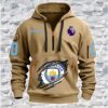 Manchester City EPL Personalized Quarter Zip Hoodie For Fan QZH1012