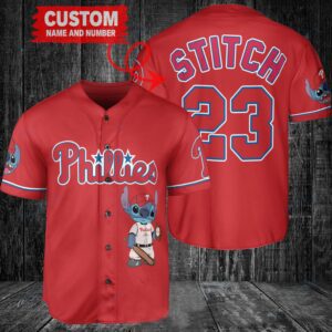 Philadelphia Phillies Custom MLB Stitch Baseball Jersey BTL1218