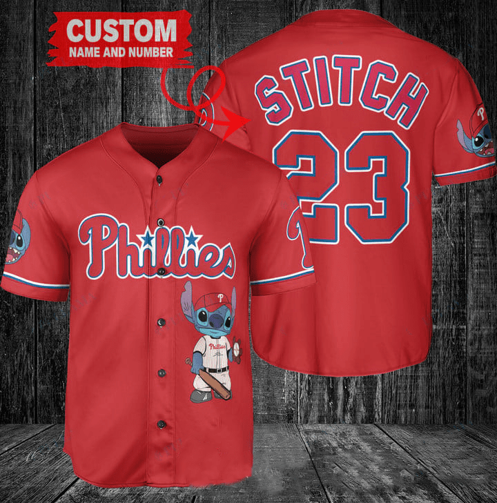 Philadelphia Phillies Custom MLB Stitch Baseball Jersey BTL1218