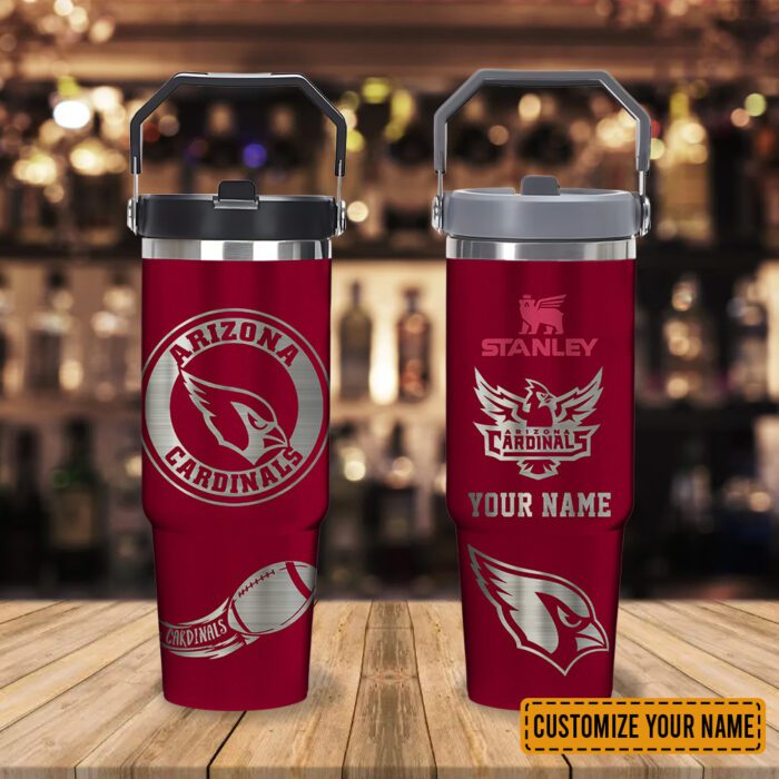 Arizona Cardinals NFL Football Personalized Stanley IceFlow Flip Straw Tumbler 30Oz