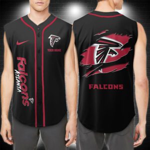 Atlanta Falcons NFL Personalized Baseball Tank Tops Sleeveless Jersey