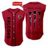 Atlanta Falcons Sleeveless Baseball Jersey Tank Top Custom Name BBTJ1035