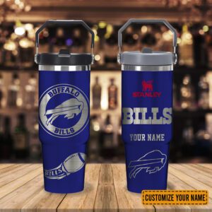 Buffalo Bills NFL Football Personalized Stanley IceFlow Flip Straw Tumbler 30Oz