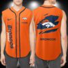 Denver Broncos NFL Personalized Baseball Tank Tops Sleeveless Jersey