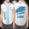 Detroit Lions NFL Personalized Baseball Tank Tops Sleeveless Jersey