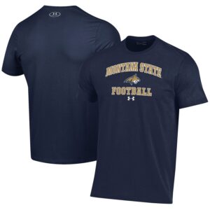 Montana State Bobcats Under Armour Football Performance T-Shirt - Navy