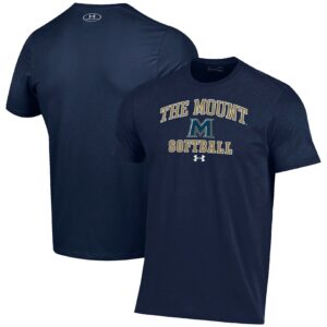 Mount St. Mary's Mountaineers Under Armour Arch Softball Performance T-Shirt - Navy