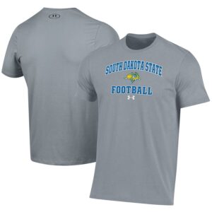 South Dakota State Jackrabbits Under Armour Football Performance T-Shirt - Gray