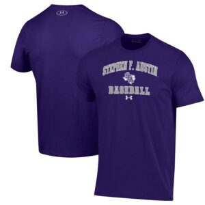 Stephen F Austin Lumberjacks Under Armour Baseball Performance T-Shirt - Purple