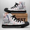 Taylor Swift High Top Canvas Shoes  GHT1143