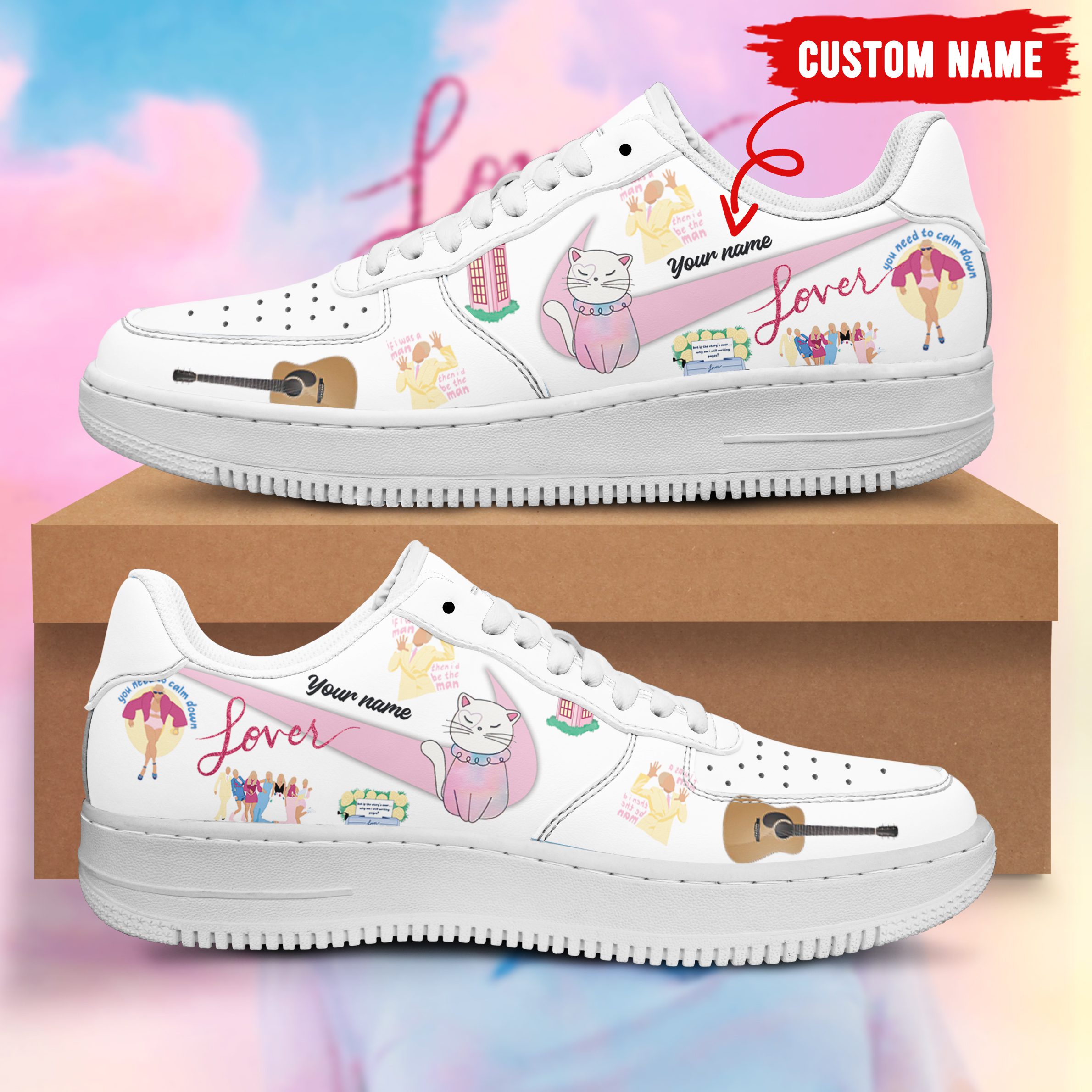 Taylor-Swift-The-Eras-Tour-Personalized-Shoes-Taylor-Fan-Sneaker-AF1005 Taylor Swift The Eras Tour Personalized Shoes Taylor Fan Sneaker AF1005