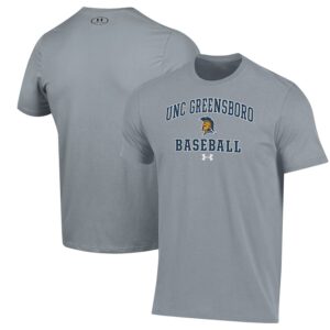 UNCG Spartans Under Armour Baseball Performance T-Shirt - Gray