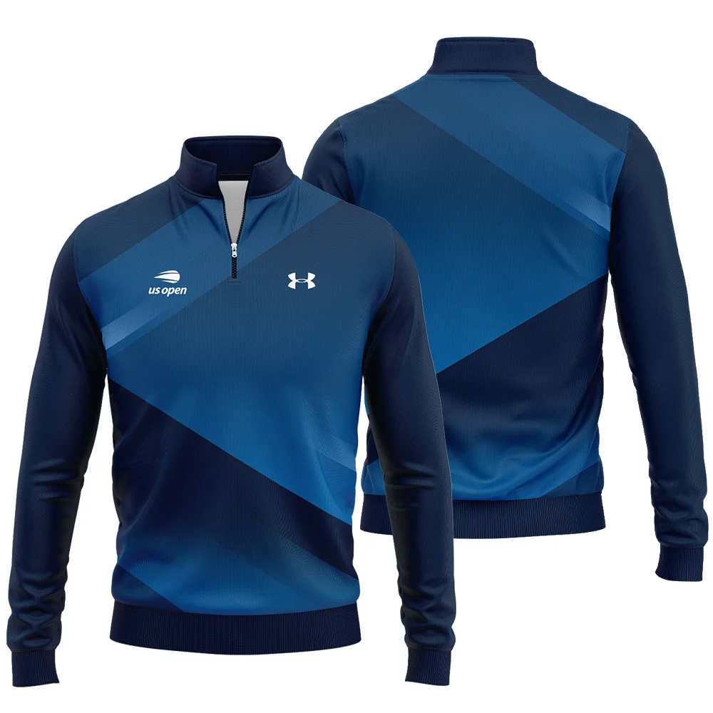 US Open Tennis Champions Dark Blue Background Under Armour Quarter-Zip Jacket