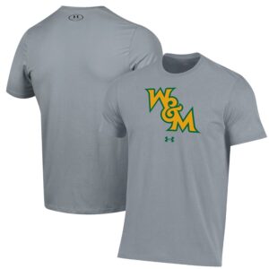 William & Mary Tribe Under Armour Primary Performance T-Shirt - Gray