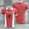 Albania National Football Team Euro 2024 Zipper Polo Shirt