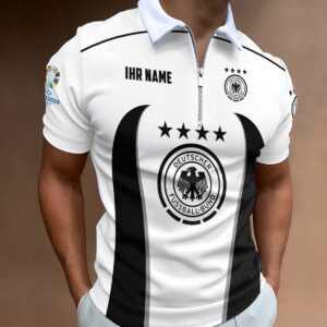 Germany National Football Team Euro 2024 Zipper Polo Shirt