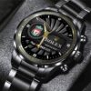 Liverpool x Rolex Black Stainless Steel Watch GSW1367