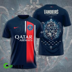 Paris Saint-Germain Champion 2024 Winner Ligue 1 Unisex T-Shirt WTP1004