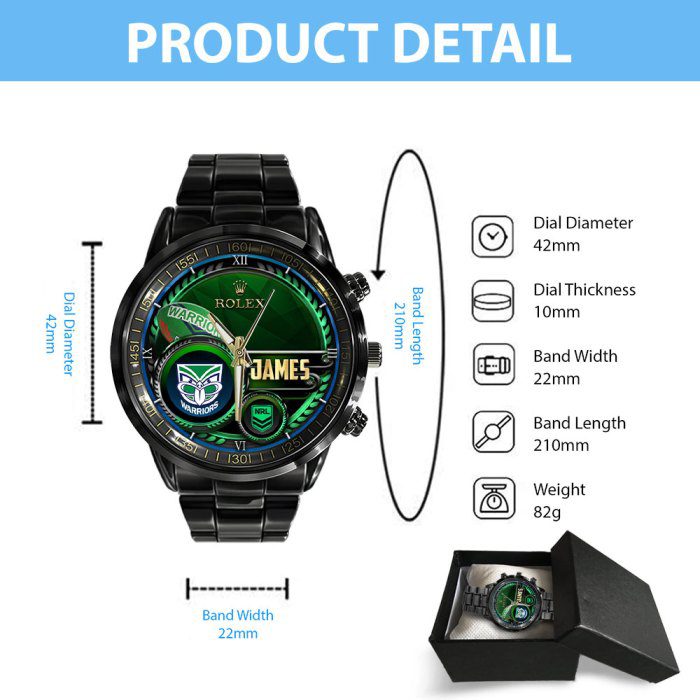 Personalized-New-Zealand-Warriors-x-Rolex-Black-Stainless-Steel-Watch-GSW1342-3