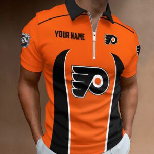 Philadelphia Flyers Zipper Polo Shirt