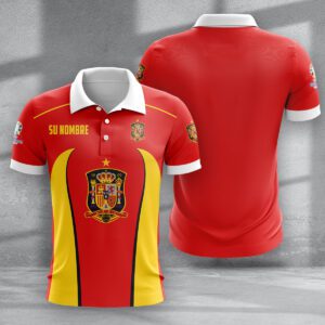 Spain National Football Team Euro 2024 Polo Shirt