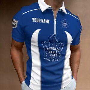 Toronto Maple Leafs Zipper Polo Shirt