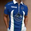 Vancouver Canucks Zipper Polo Shirt