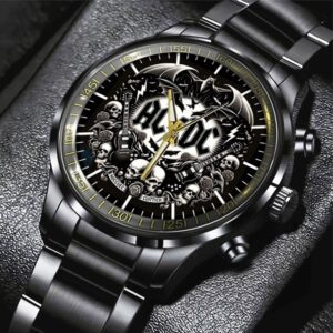 AC/DC Black Stainless Steel Watch GUD1294