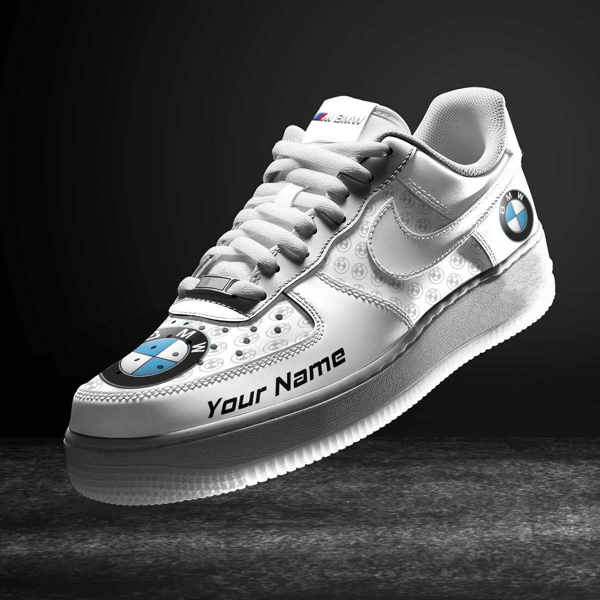 BMW-M-White-Air-Force-1-Sneakers-AF1-Limited-Shoes-For-Cars-Fan-LAF2089 BMW M White Air Force 1 Sneakers AF1 Limited Shoes For Cars Fan LAF2089