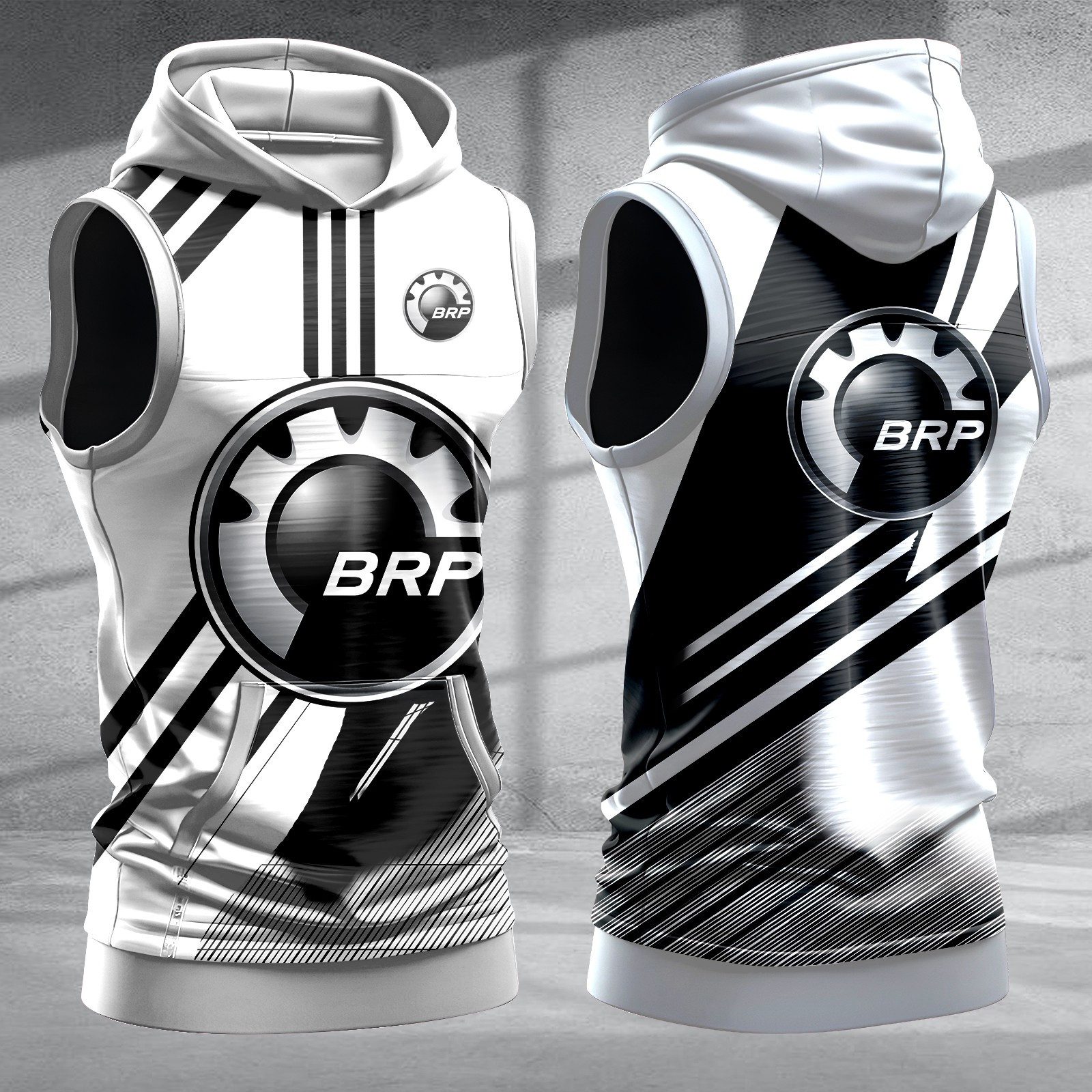 BRP-Can�am-Men-Workout-Hoodie-Tank-Tops-WHT1395 BRP-Can�am Men Workout Hoodie Tank Tops WHT1395