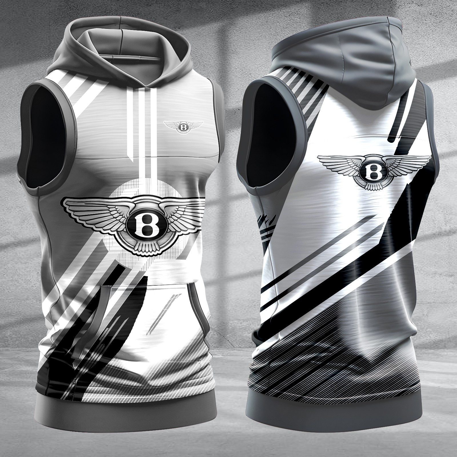 Bentley-Men-Workout-Hoodie-Tank-Tops-WHT1399 Bentley Men Workout Hoodie Tank Tops WHT1399