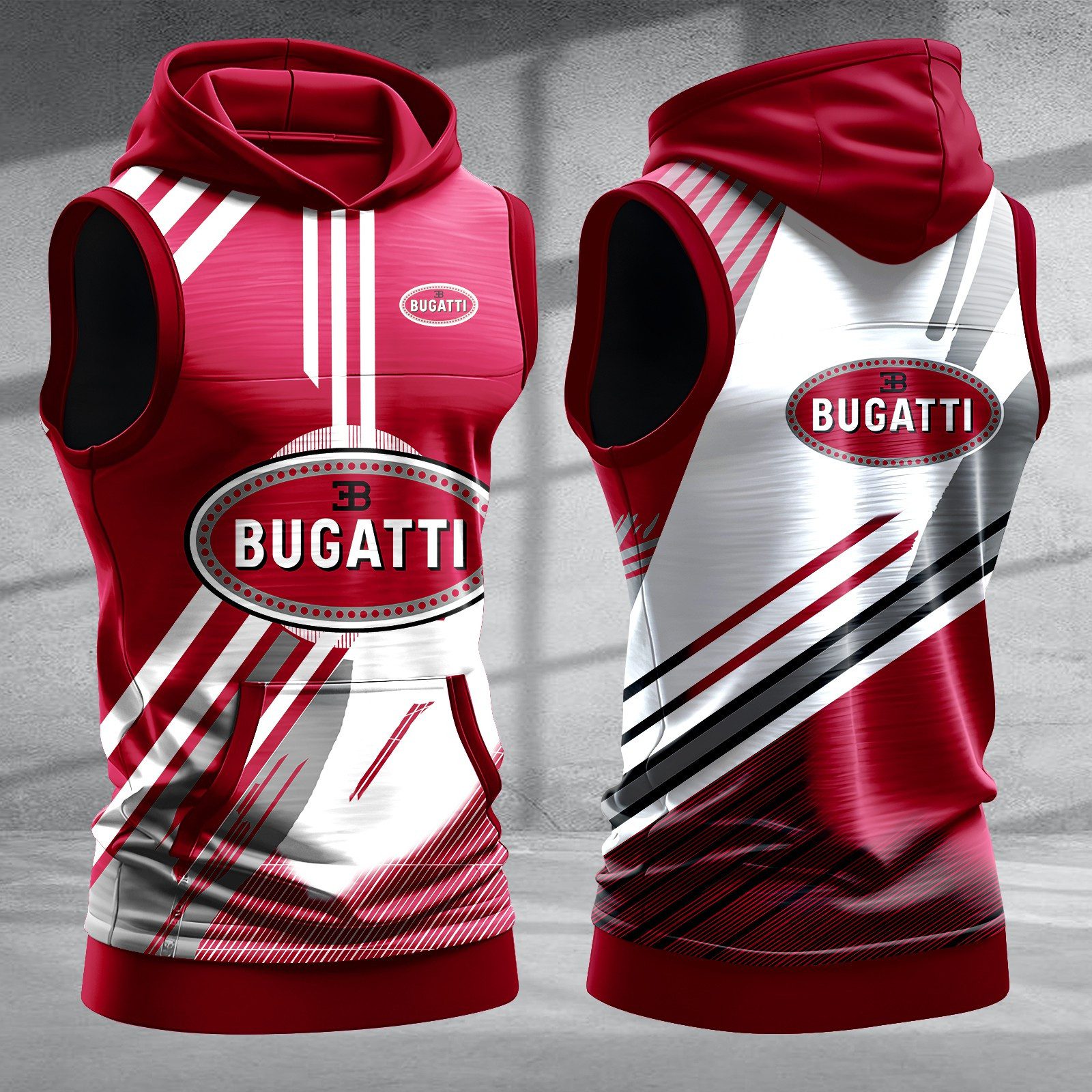 Bugati-Men-Workout-Hoodie-Tank-Tops-WHT1412 Bugati Men Workout Hoodie Tank Tops WHT1412