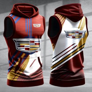 Cadillac Men Workout Hoodie Tank Tops WHT1392
