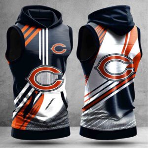 Chicago Bears Men Workout Hoodie Tank Tops WHT1554