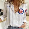 Chicago Cubs Women Casual Shirt Linen Shirt GWS1032