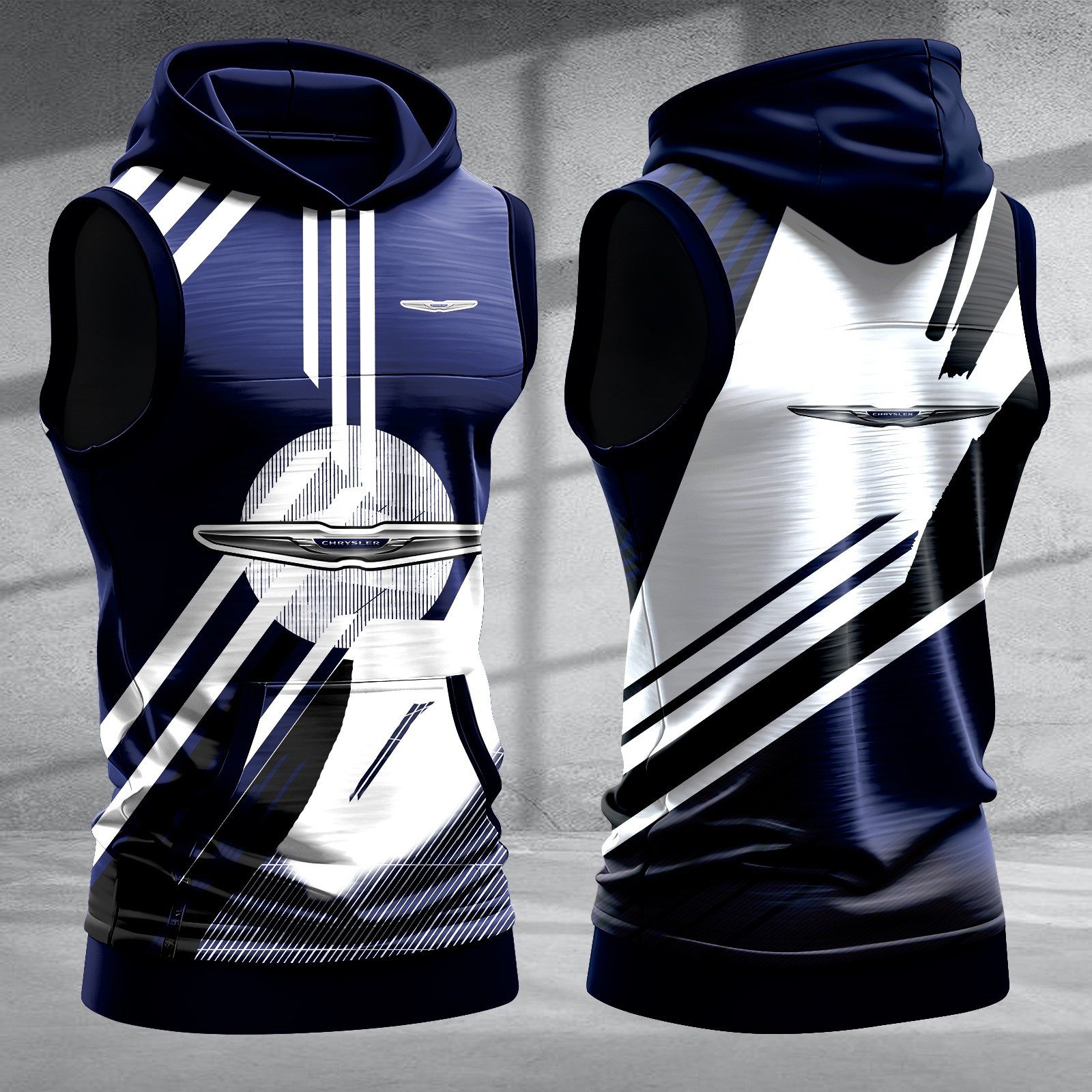 Chrysler-Men-Workout-Hoodie-Tank-Tops-WHT1397 Chrysler Men Workout Hoodie Tank Tops WHT1397