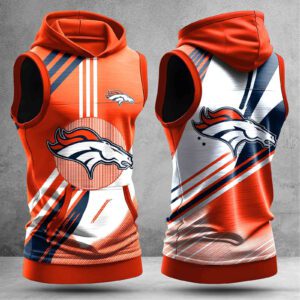 Denver Broncos Men Workout Hoodie Tank Tops WHT1559